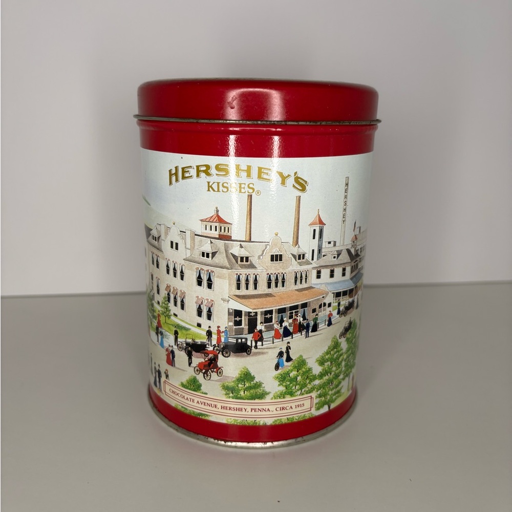 Vintage 1990 Hershey's Kisses Red Tin